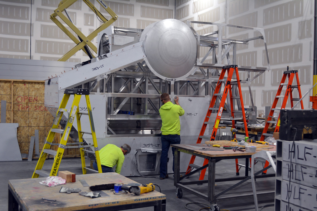 architectural metal technicians at work at our architectural metal shop
