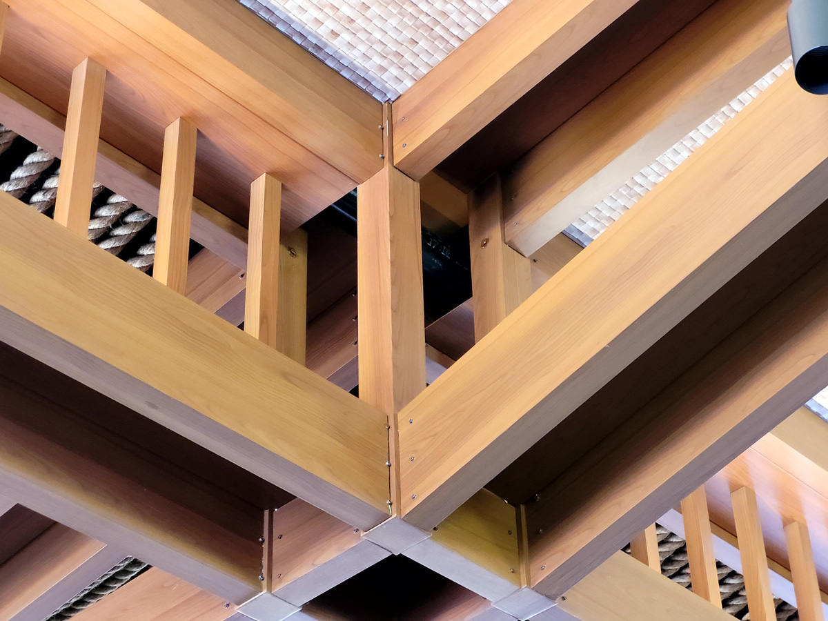 complex ceiling construction work
