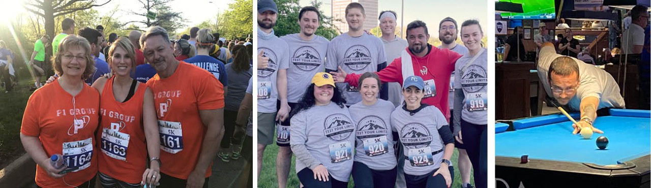 P1 employees participating in the Kansas City Corporate Challenge over the years