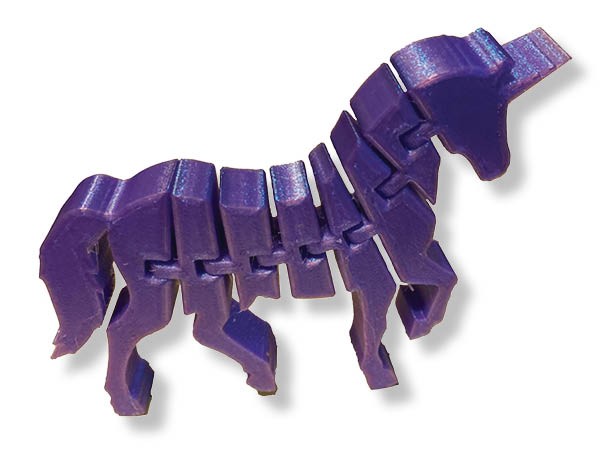 3D printed unicorn