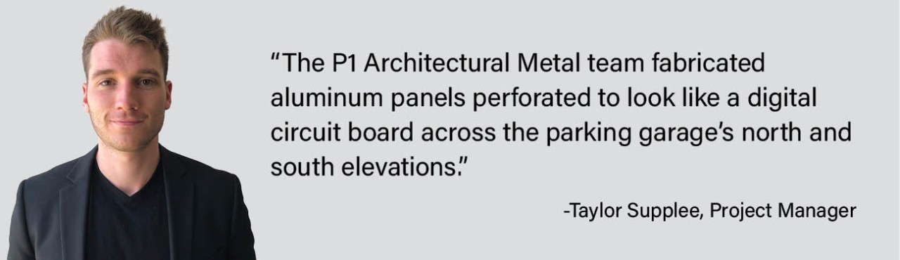headshot of Taylor Supplee P1 Construction Architectural Metal and quote about architectural metal design