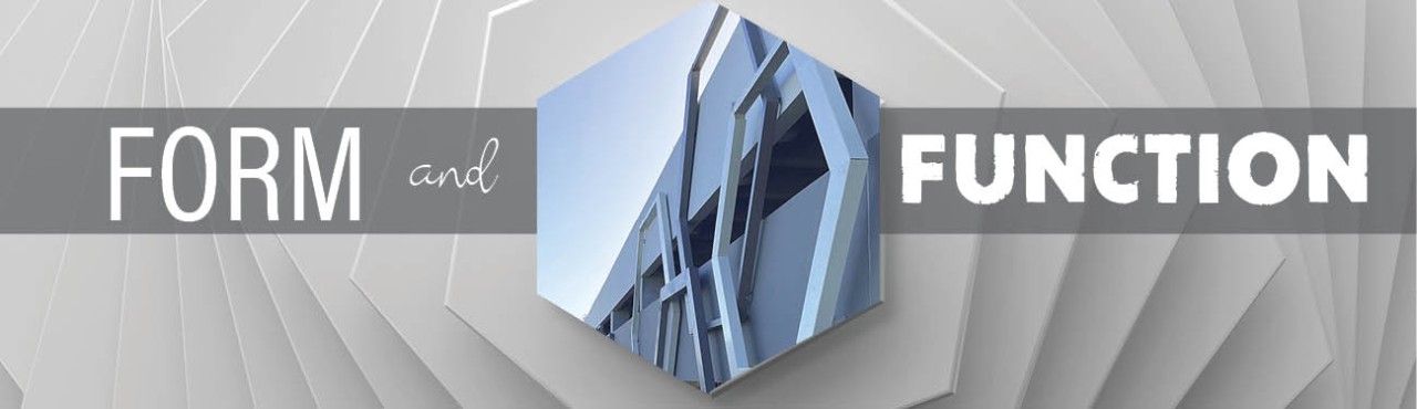 closeup of a pentagon design on a parking garage in st petersburg florida
