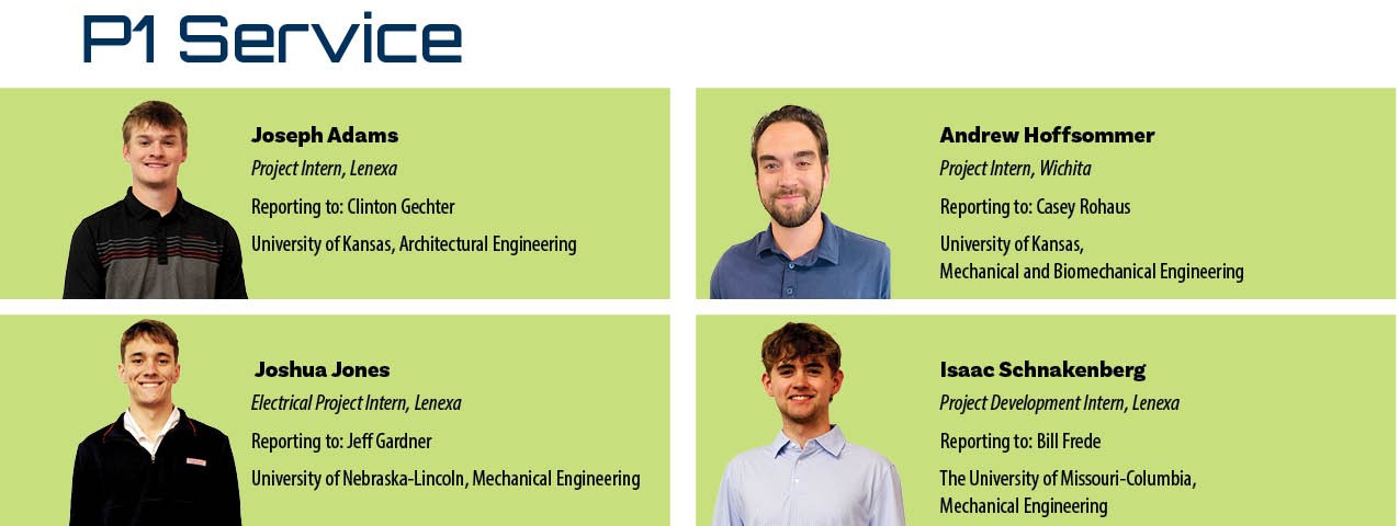 P1 Service, LLC interns