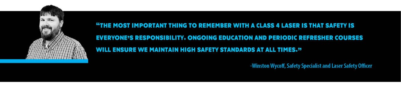 photo of P1 Safety Specialist Winston Wycoff with the quote 