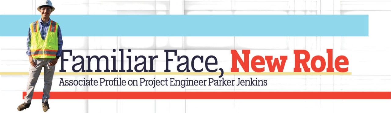 parker jenkins in construction vest, hard hat
