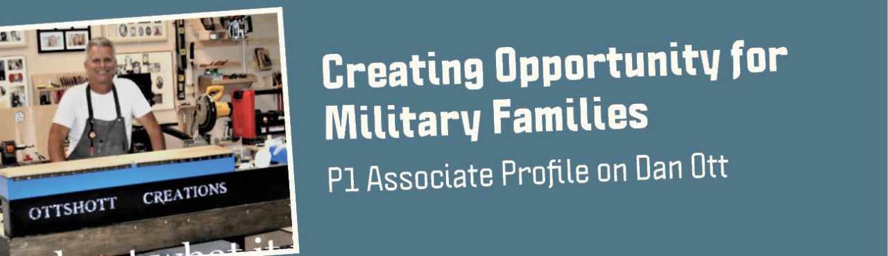 headline and photo of dan ott in his workshop