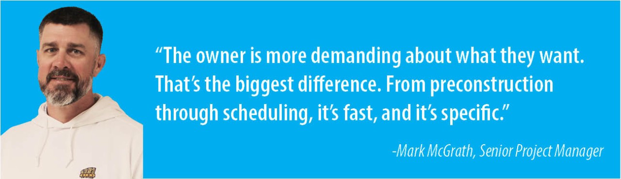 p1 construction senior project manager mark mcgrath photo and quote