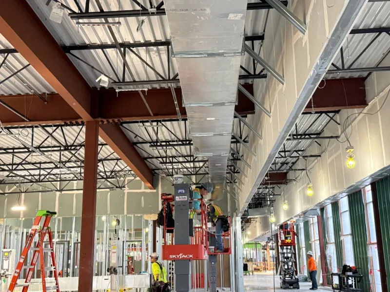 p1 construction duct installation