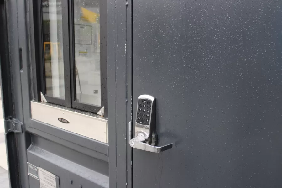 exterior door security system exterior door security system