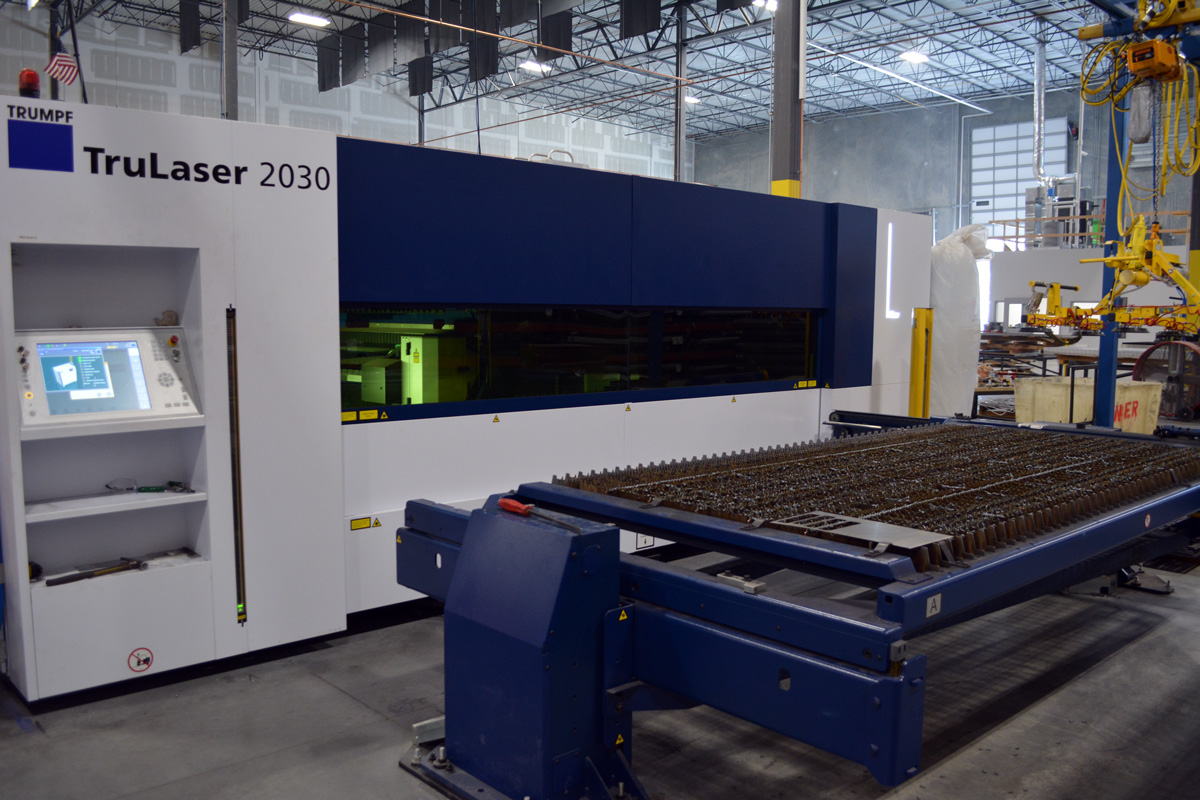 trumpf trulaser 2040 machine for architectural metal