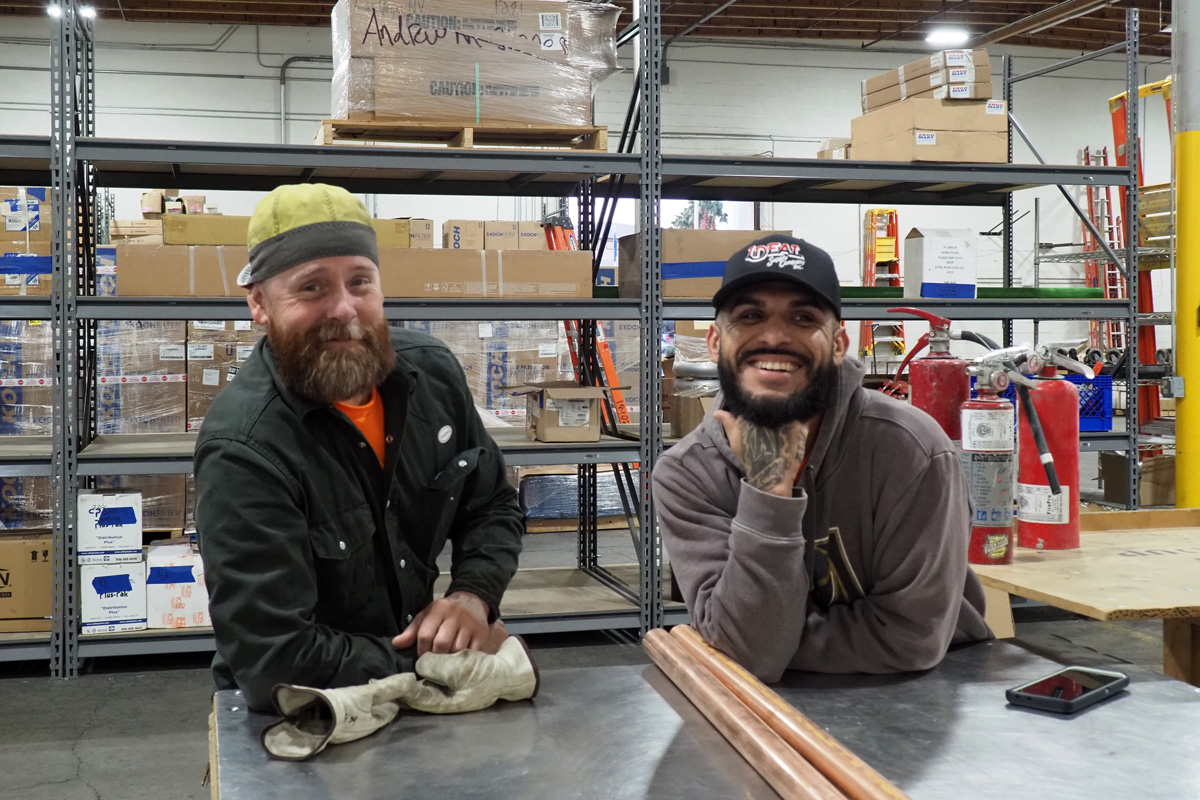 pipe fabrication experts in fabrication shop