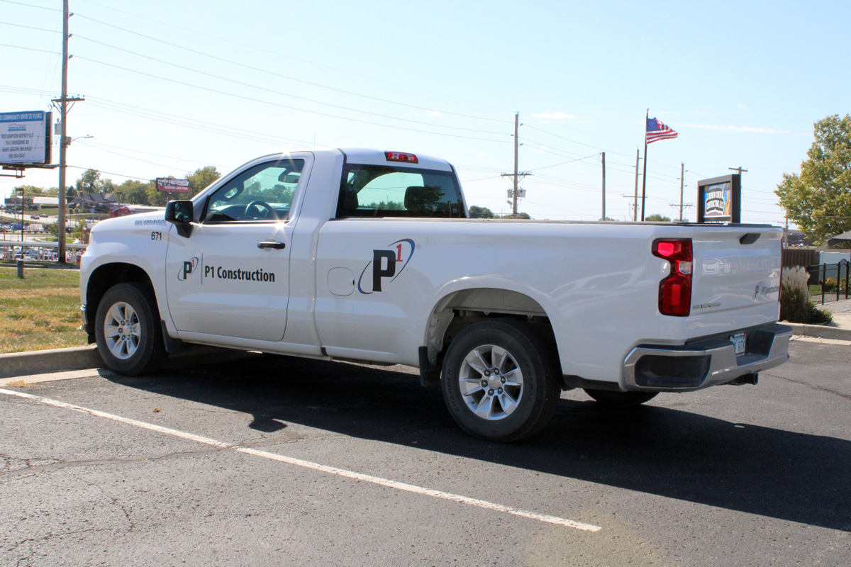 p1 construction fleet vehicle