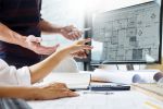 reviewing preconstruction blueprints